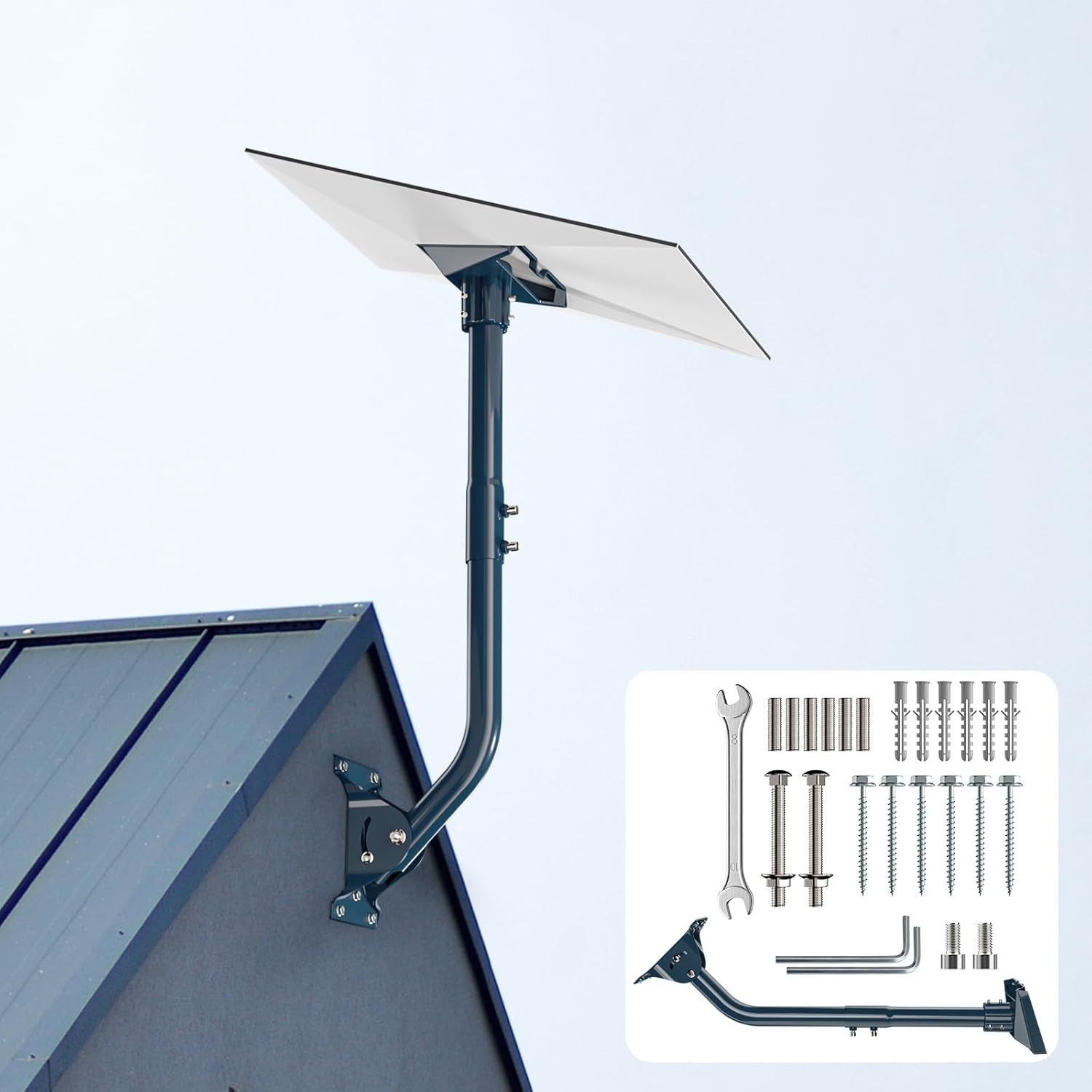 Gen 3 Mount for Starlink, Heave Duty Adjustable 2-Way Roof Mounting Kit