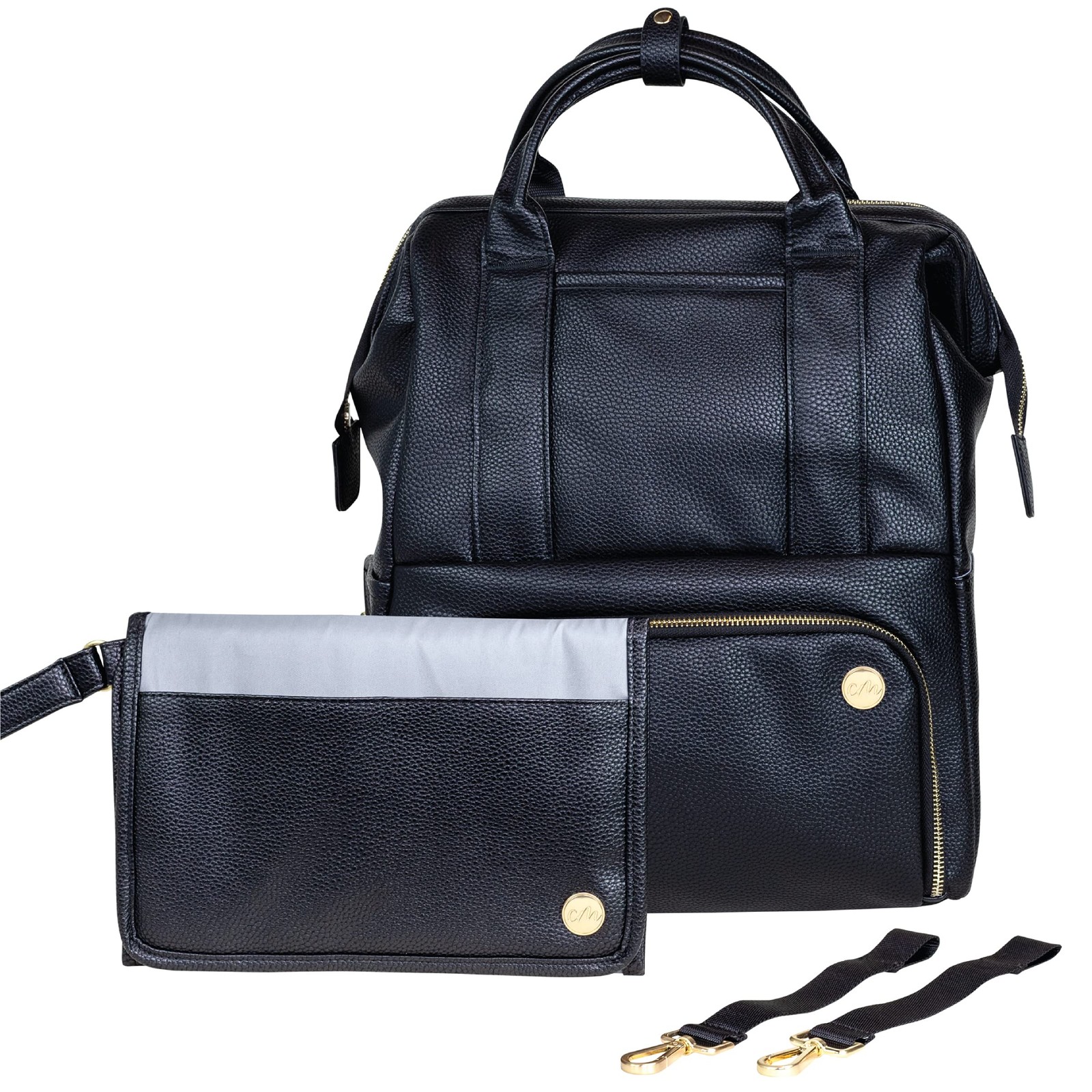 Diaper Bag Backpack with Handles - Includes Changing Pad & Stroller Straps, S...