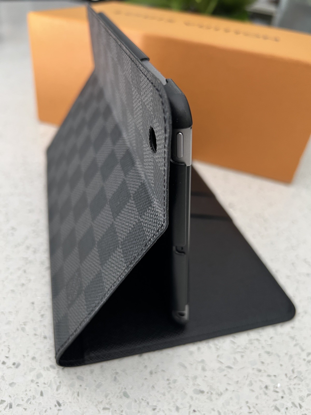 Louis Vuitton Mini Flip Damier Graphite Flip Folio iPad Mini Case Lv Cover Stand