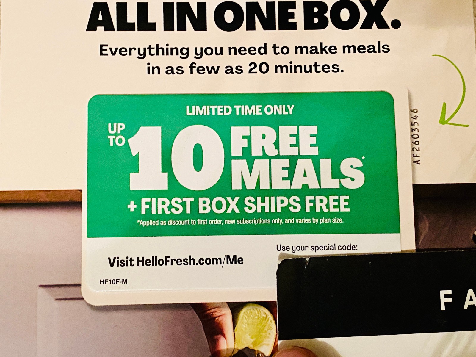 HelloFresh Meal Voucher 10 Free Meals First Box Ships Free