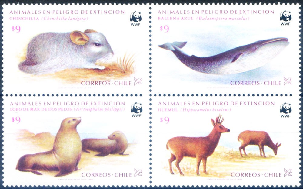 Chile. Protected Wildlife 1984. WWF.