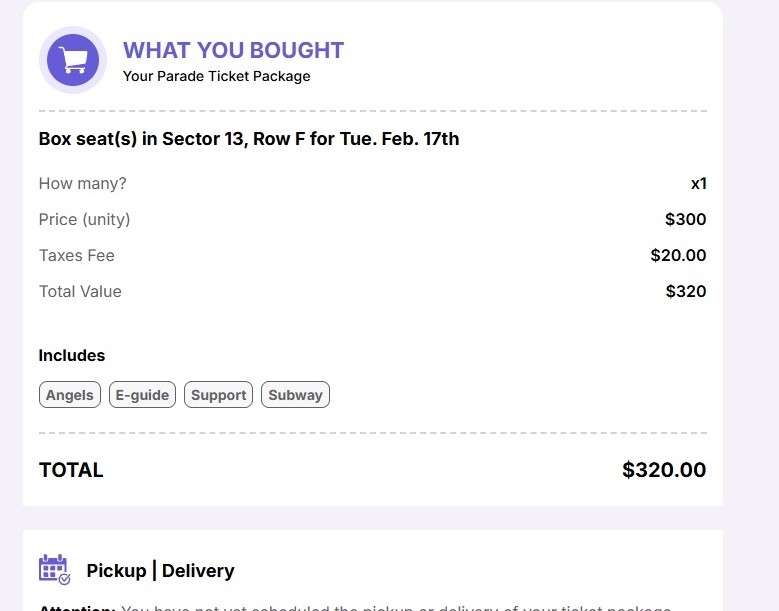 Rio Carnival Sambadrone 2026 2.27 Frisa Ticket