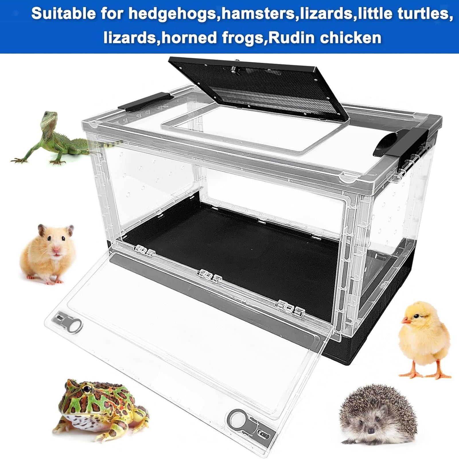 Reptile Breeding Box Climbing Pet Breeding Box with Ventilation Turtle Transport