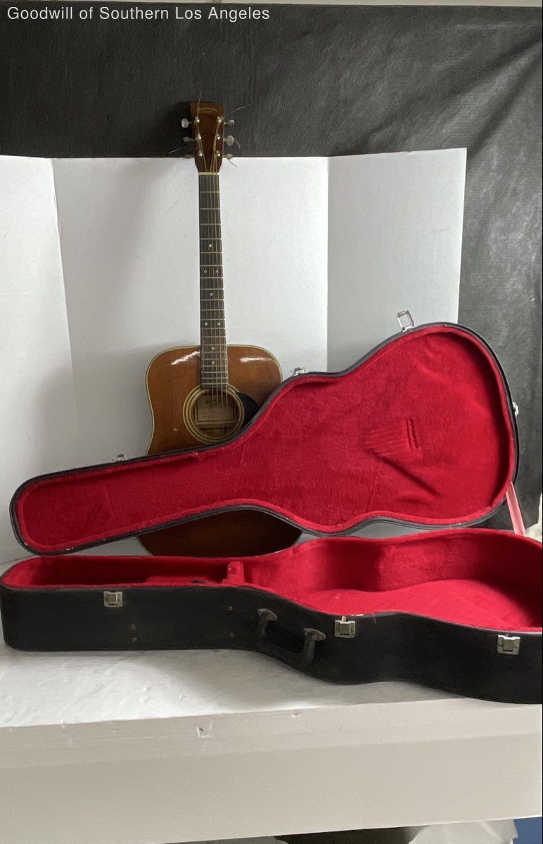 Vintage Westminster Model 40 Dreadnought Acoustic Guitar Natural Brown w/ Hard