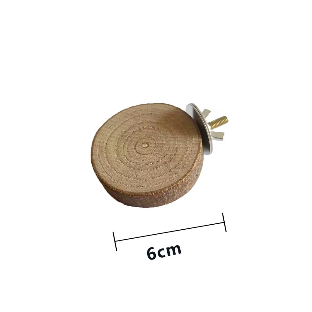 Cute Hamster Roller Toys Natural Wooden Pine Dumbells Unicycle Swing Chew Molars