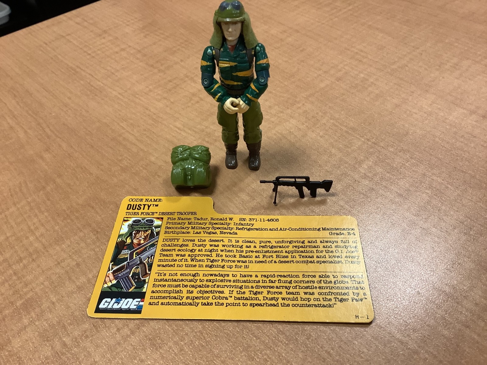 G.I. Joe Tiger Force Dusty 1988 Complete