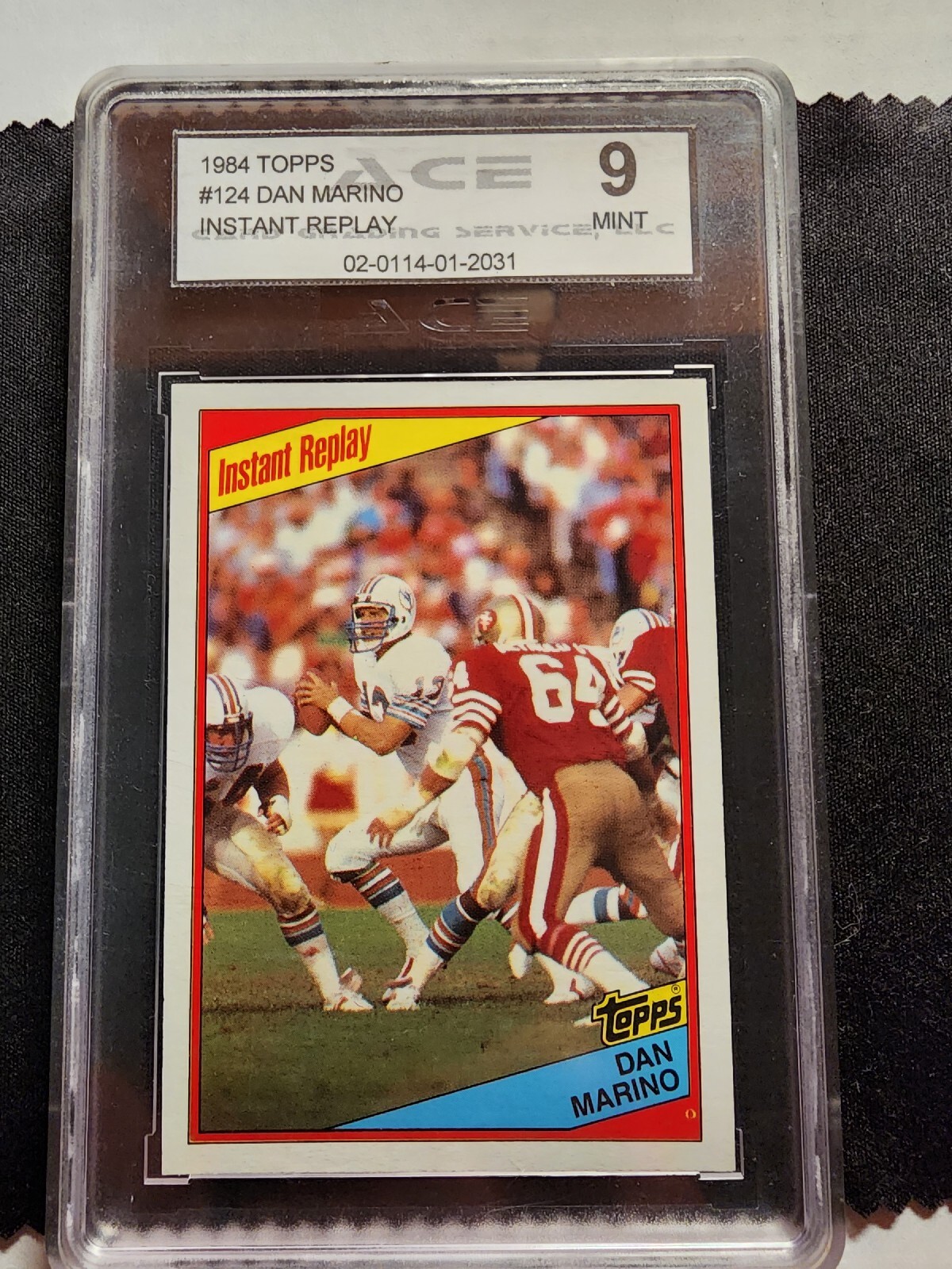 1984 Topps Dan Marino Instant Replay #124 ACE 9 MINT Miami Dolphins 