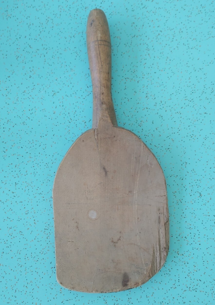Antique Vintage Primitive Wooden Apple Butter Dough Paddle Spoon
