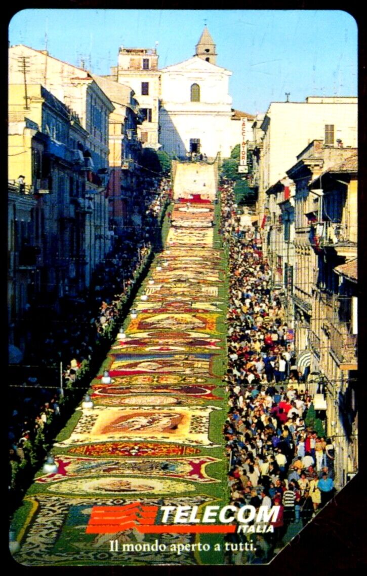 G 1002 C&C 3057 Used Phone Card Decorated With Genzano Flowers