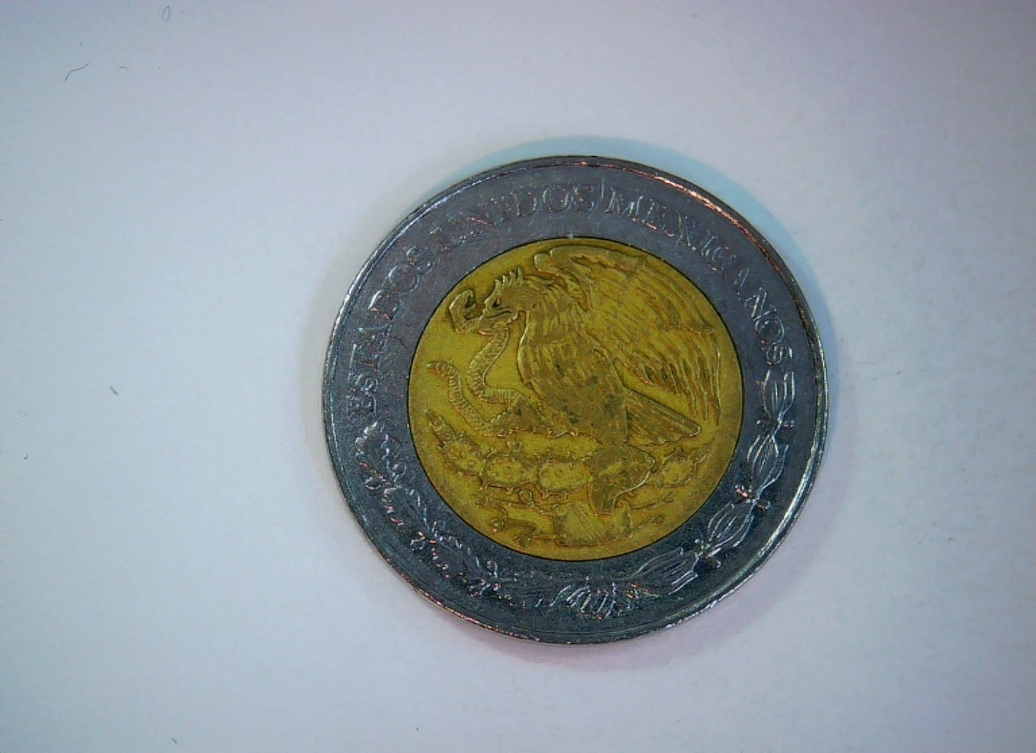 Mexico 1994 1 Nuevo Peso Nuevo Peso (bimetallic, eagle/serpent type) Coin