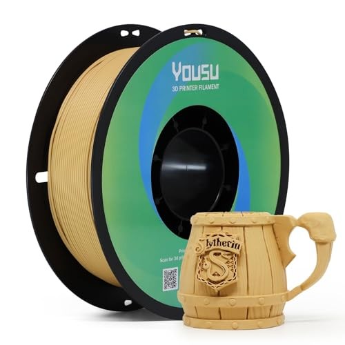  Filament 1.75mm 1KG, Light Brown 3D Printer Matte PLA 02-matte Light Brown