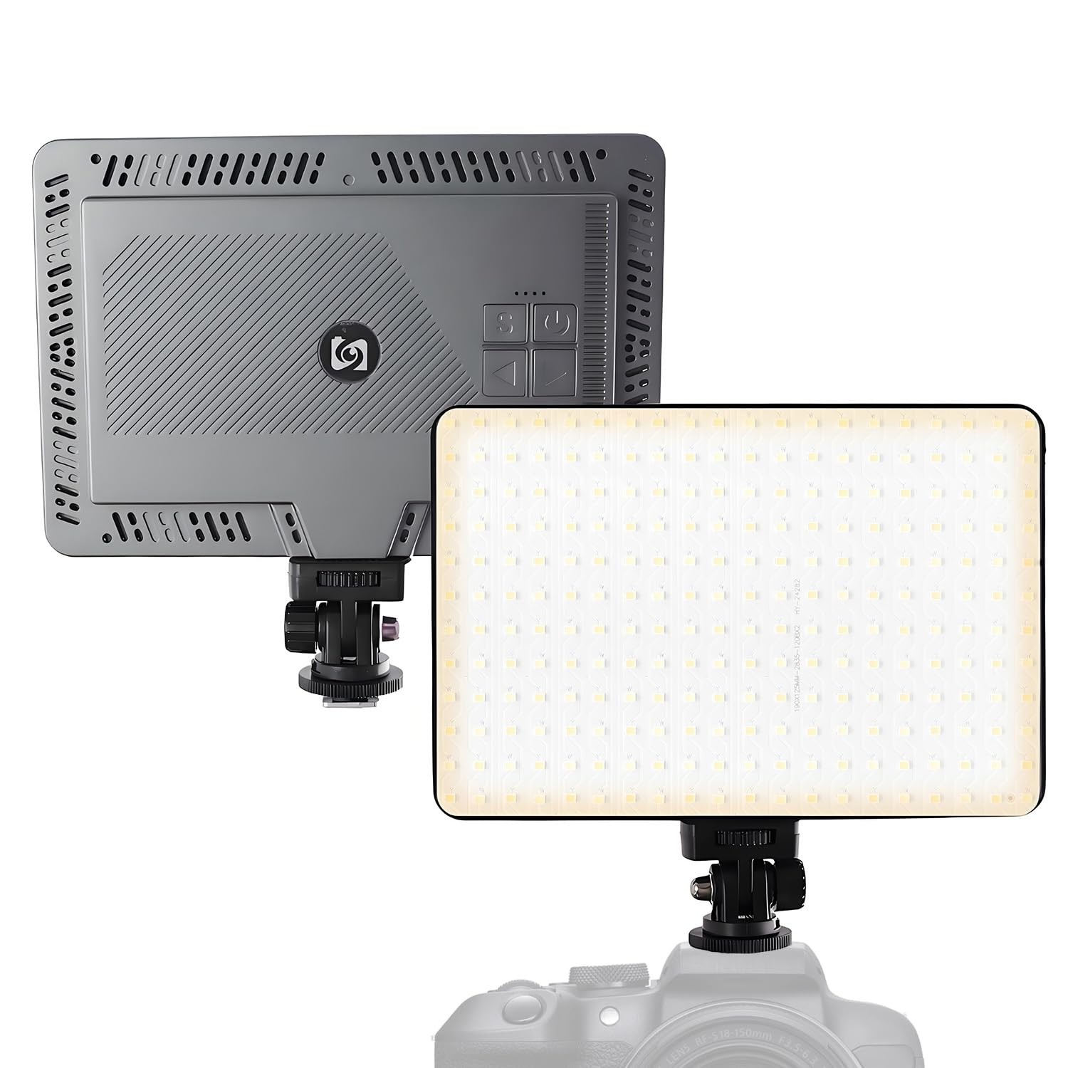 LED Video Light Panel, Dimmable DSLR Light for Pictures Photo Video Recording...