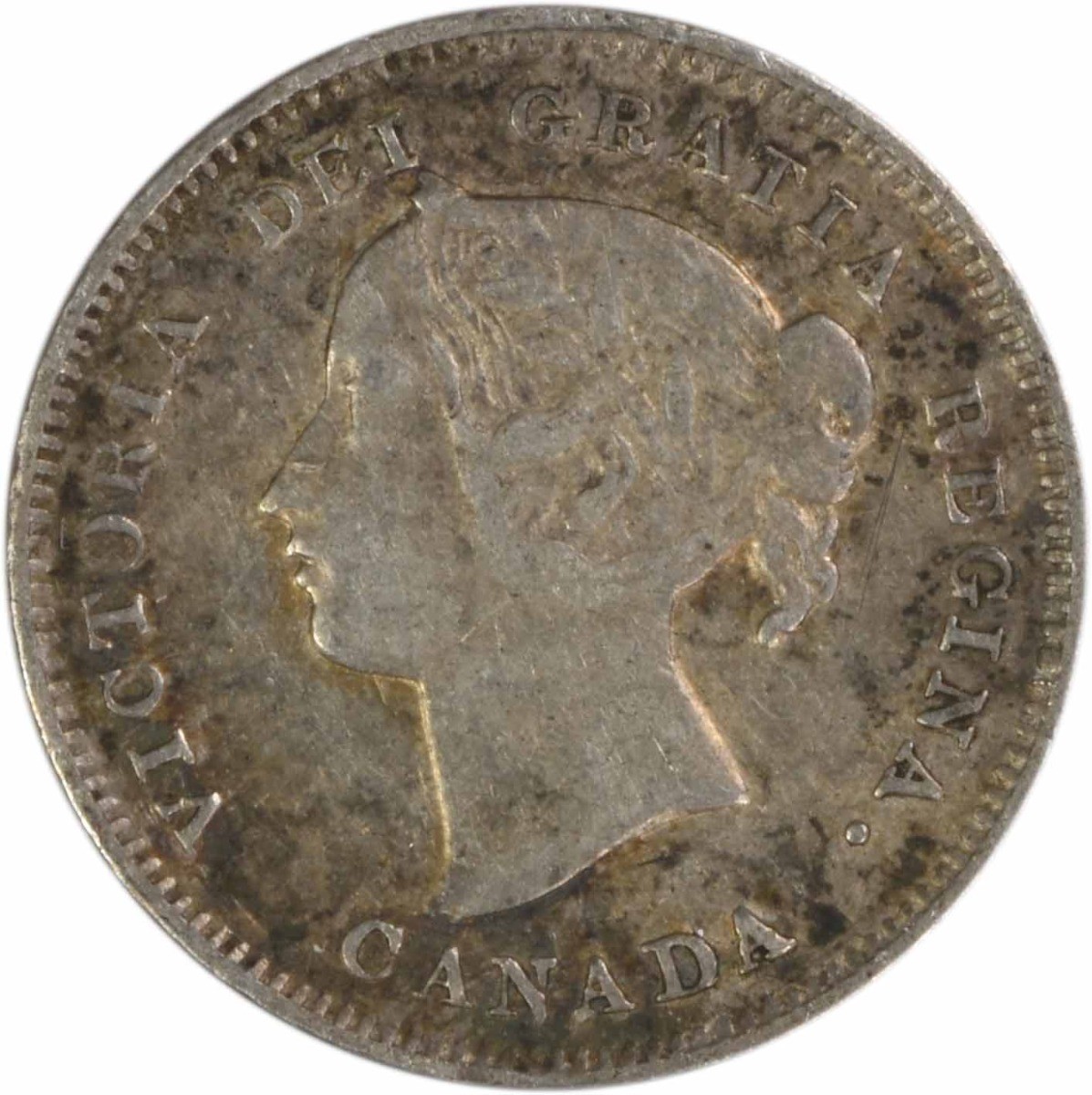 1898 Canada 5 Cents KM2 EF Uncertified #712