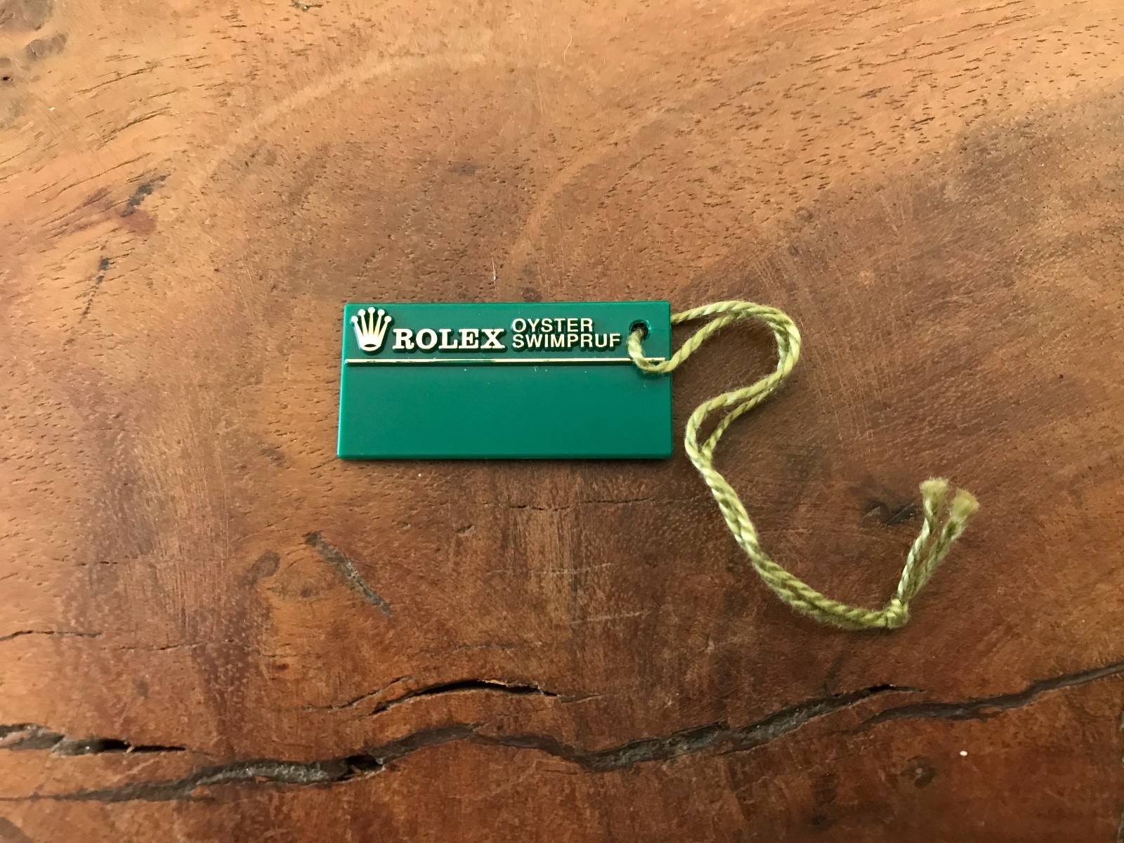 Rolex Tag - Green - Oyster Swimpruf Watches