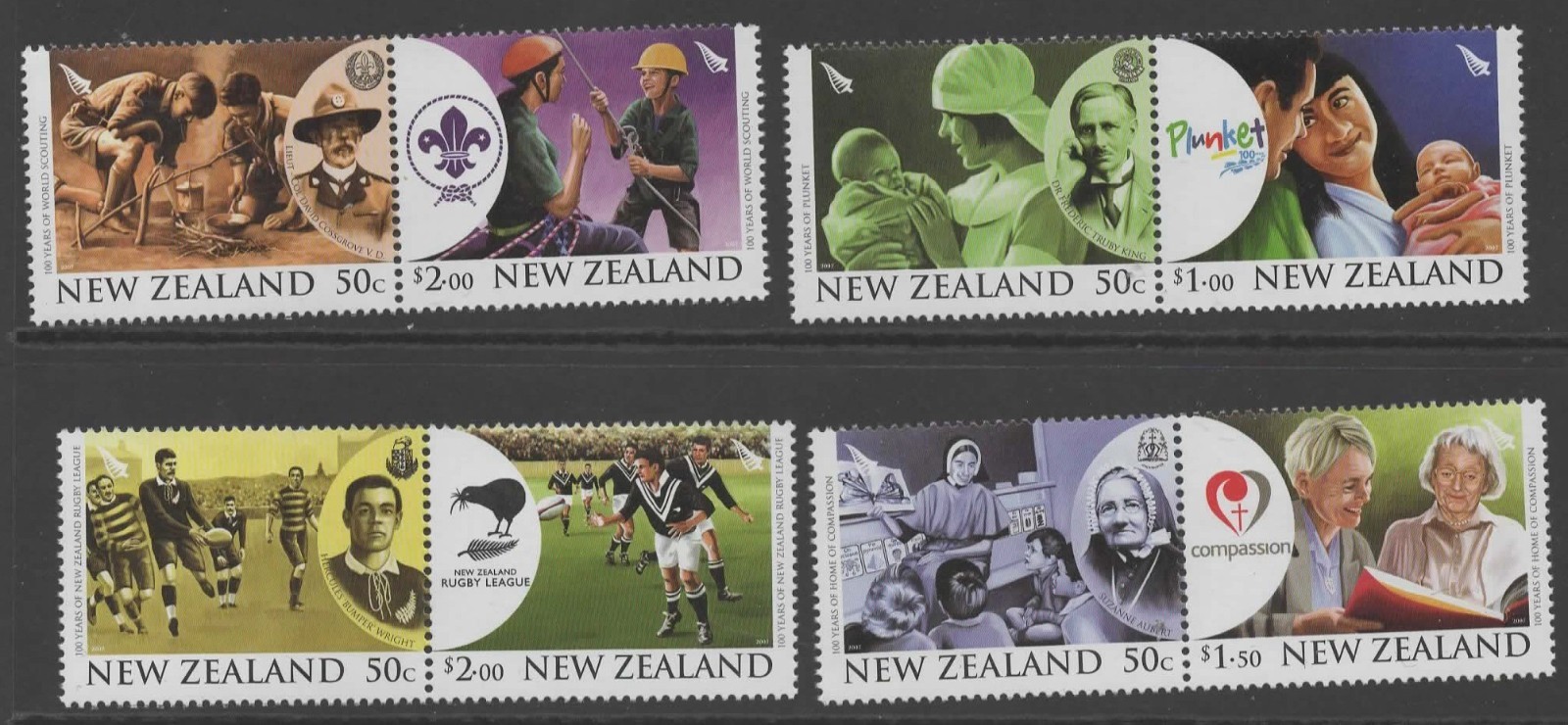 NEW ZEALAND SG2942/9 2007 CENTENARIES MNH