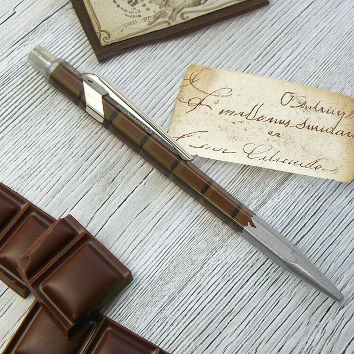 Caran D'Ache Ballpoint Pen Pop Line Totally Swiss Chocolate 849 Series