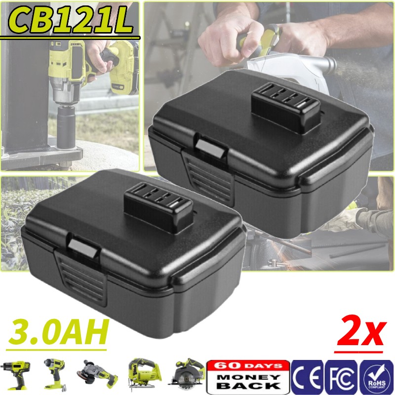 1-2x 12V 3.0AH Li-ion Battery For Ryobi CB120L BPL-1220 130503001 130503005 US
