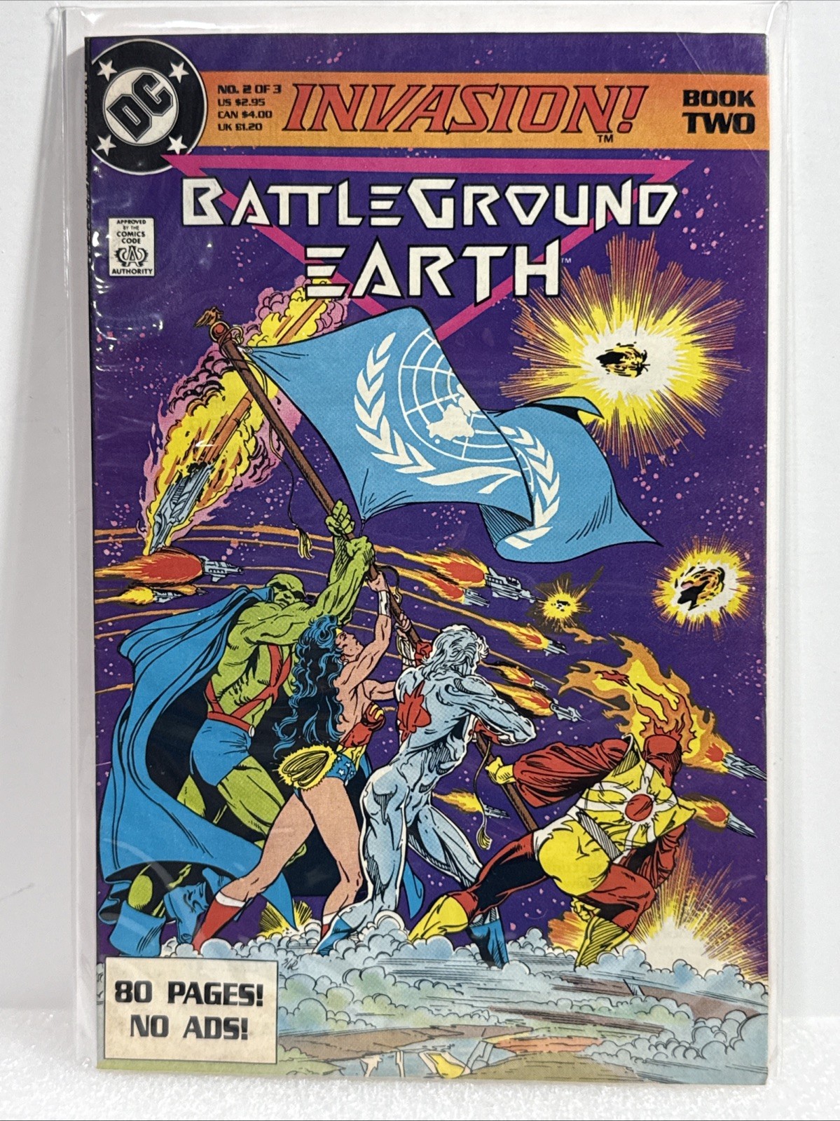 Invasion #2 - Battleground Earth (Todd McFarlane) - 1988 DC Comics