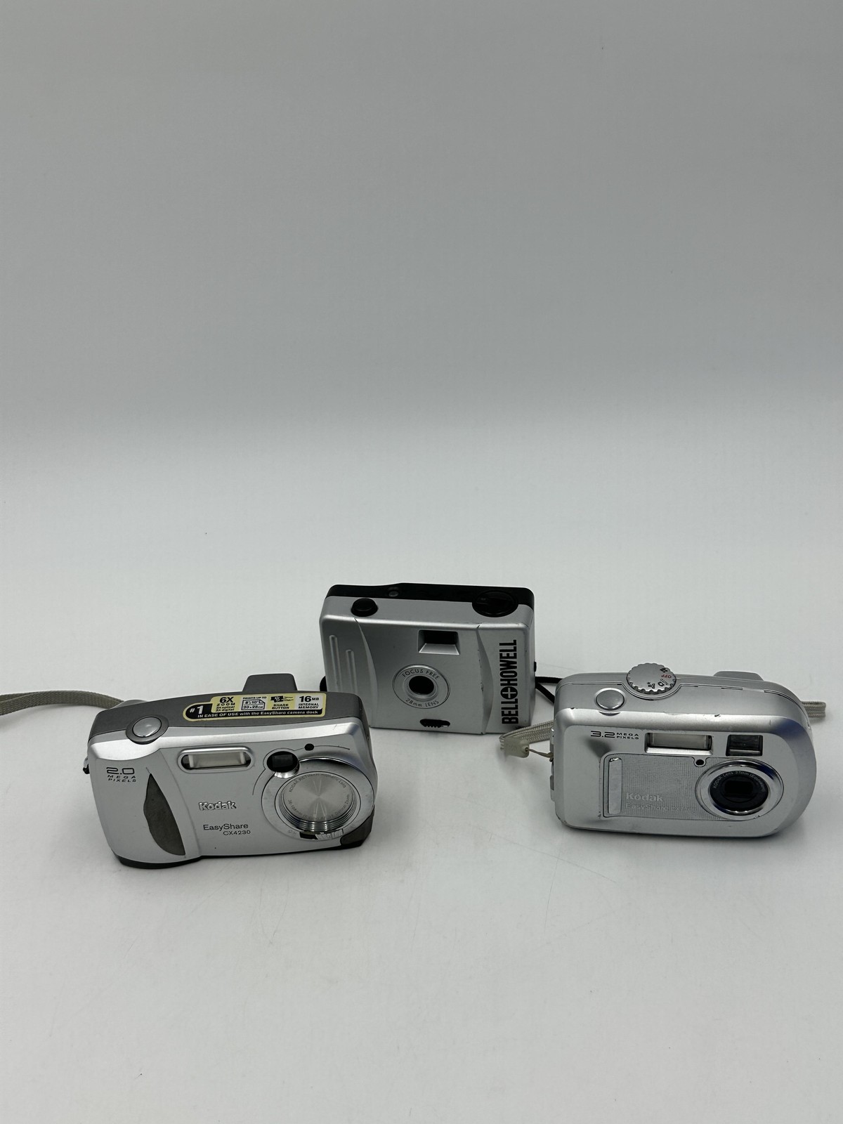 Kodak EasyShare CX4230 CX7300 Digital Cameras Lot Bell+Howell 35mm Film Lot Of 3