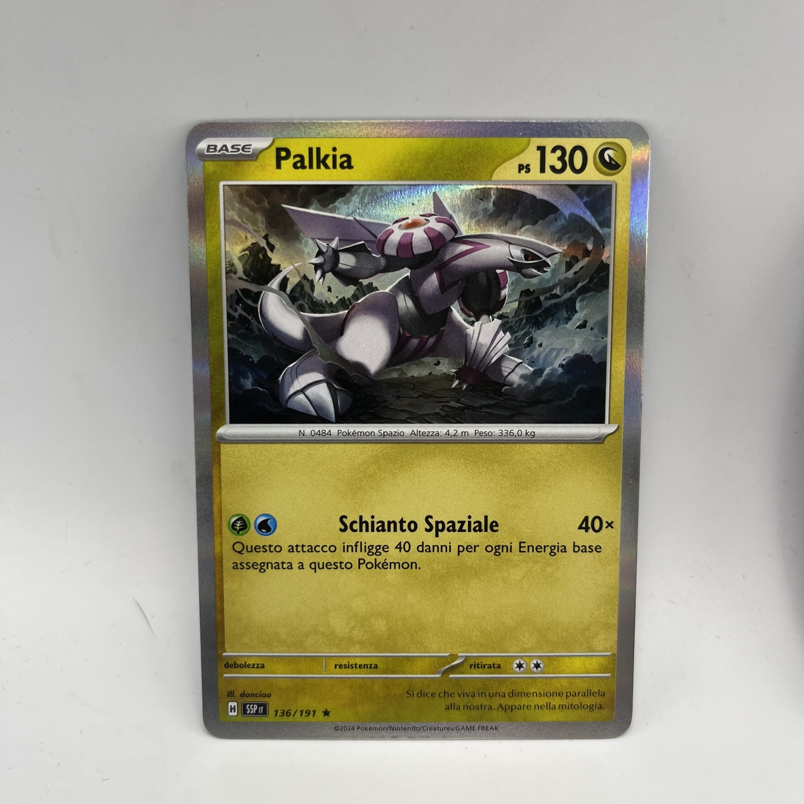 Pokemon Card PALKIA Holo (IT) | Shining Legends 136/191