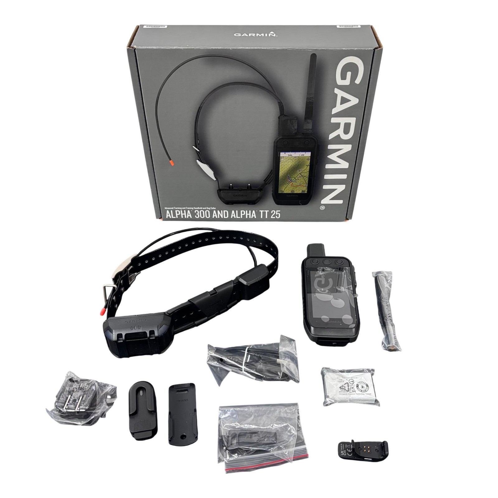 Garmin Alpha 300 Handheld & Alpha TT 25 GPS Dog Tracking and Training Collar Kit