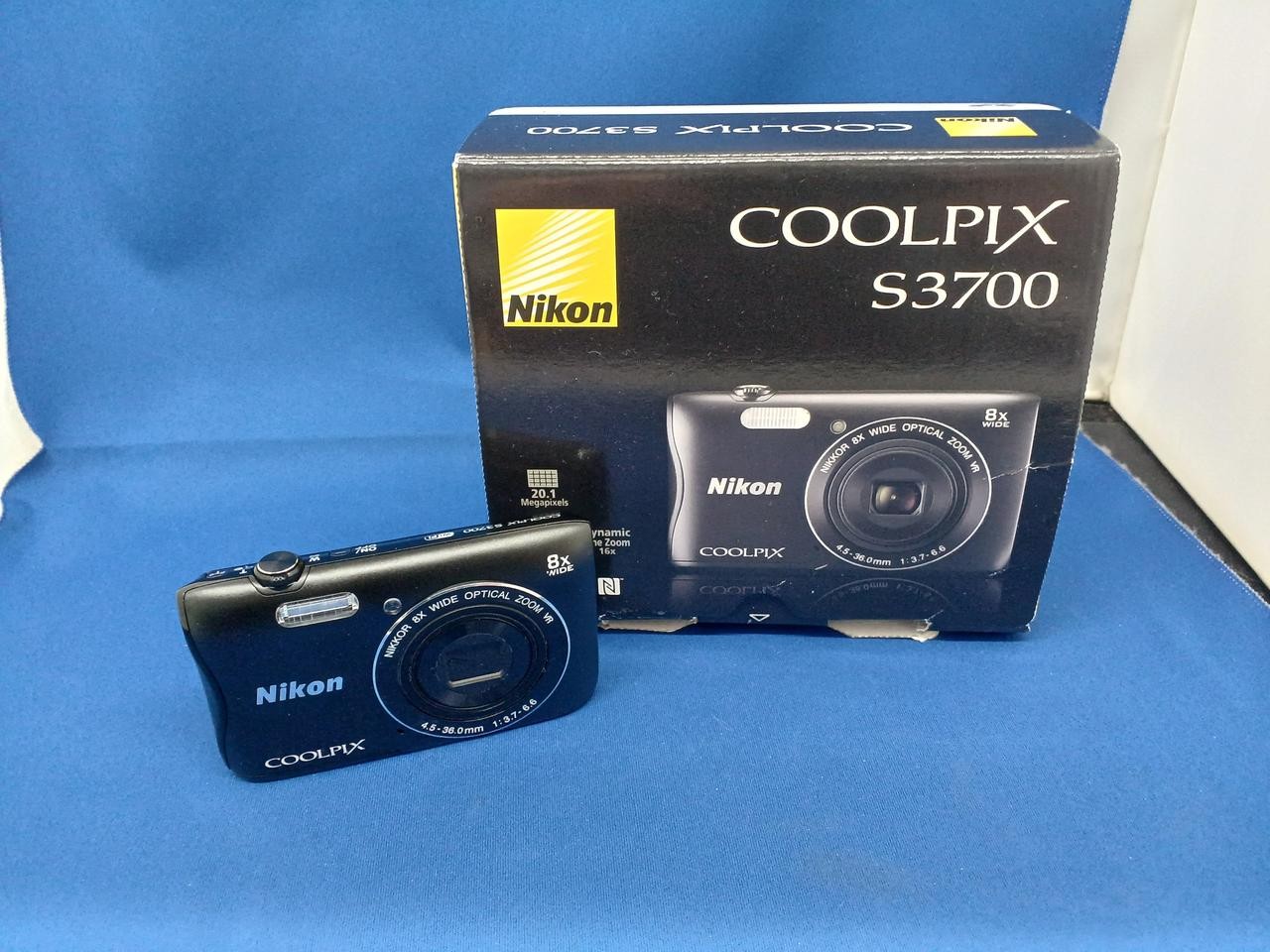 Nikon S3700 Digital Camera 20.05MP 8x Optical Zoom SD/SDHC/SDXC Used From Japan