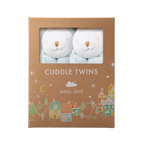  - Blue Bunny, Cuddle Twins Blankie Set Floppy Ear Blue Bunny