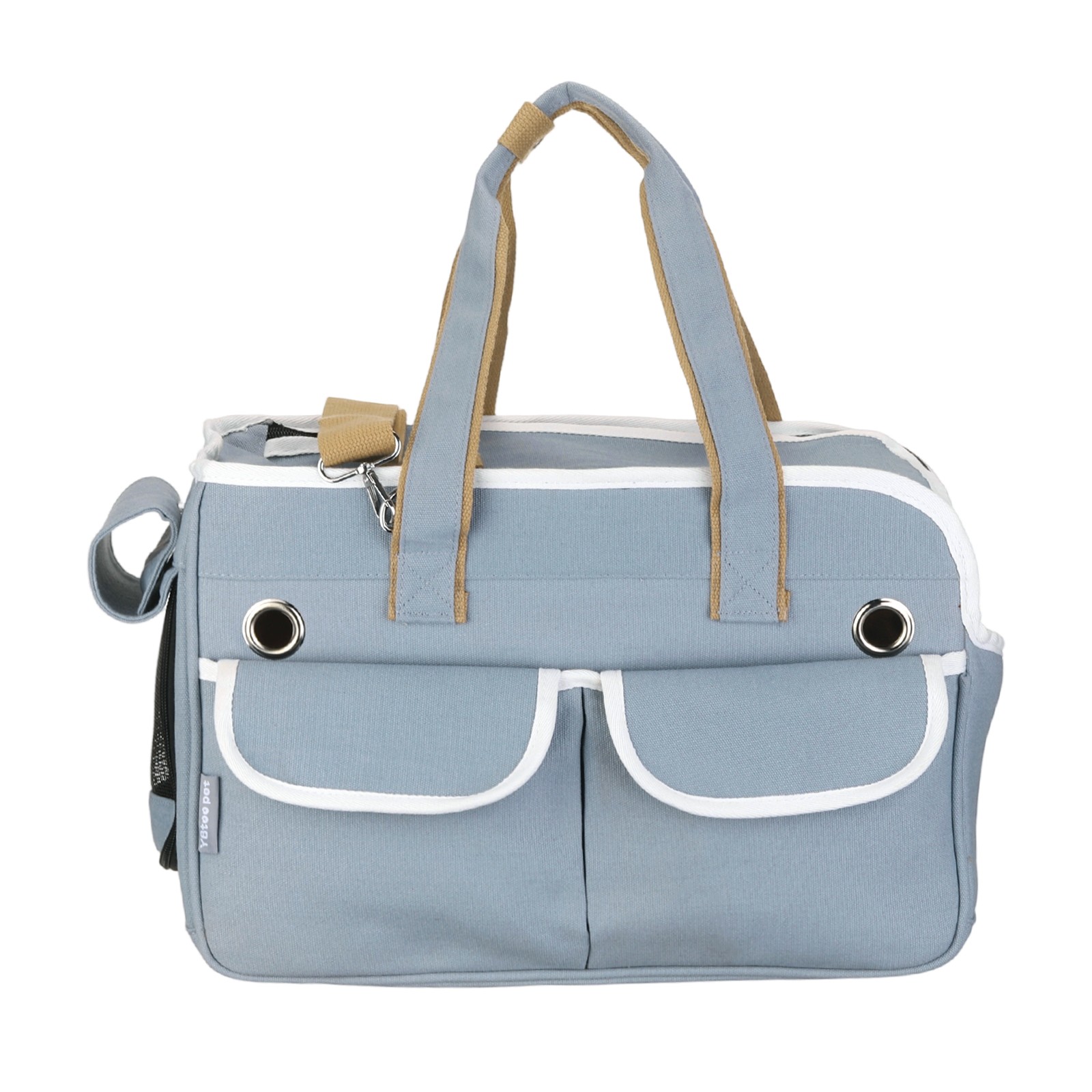 Cat Carrier for Pet Adjustable Strap Dog Carrier Cat Carrying Case Blue