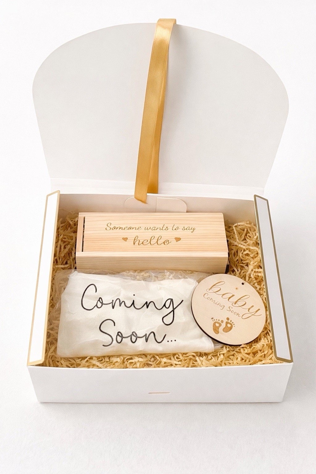Pregnancy Announcement Gift Box – Baby Coming Soon 🎀