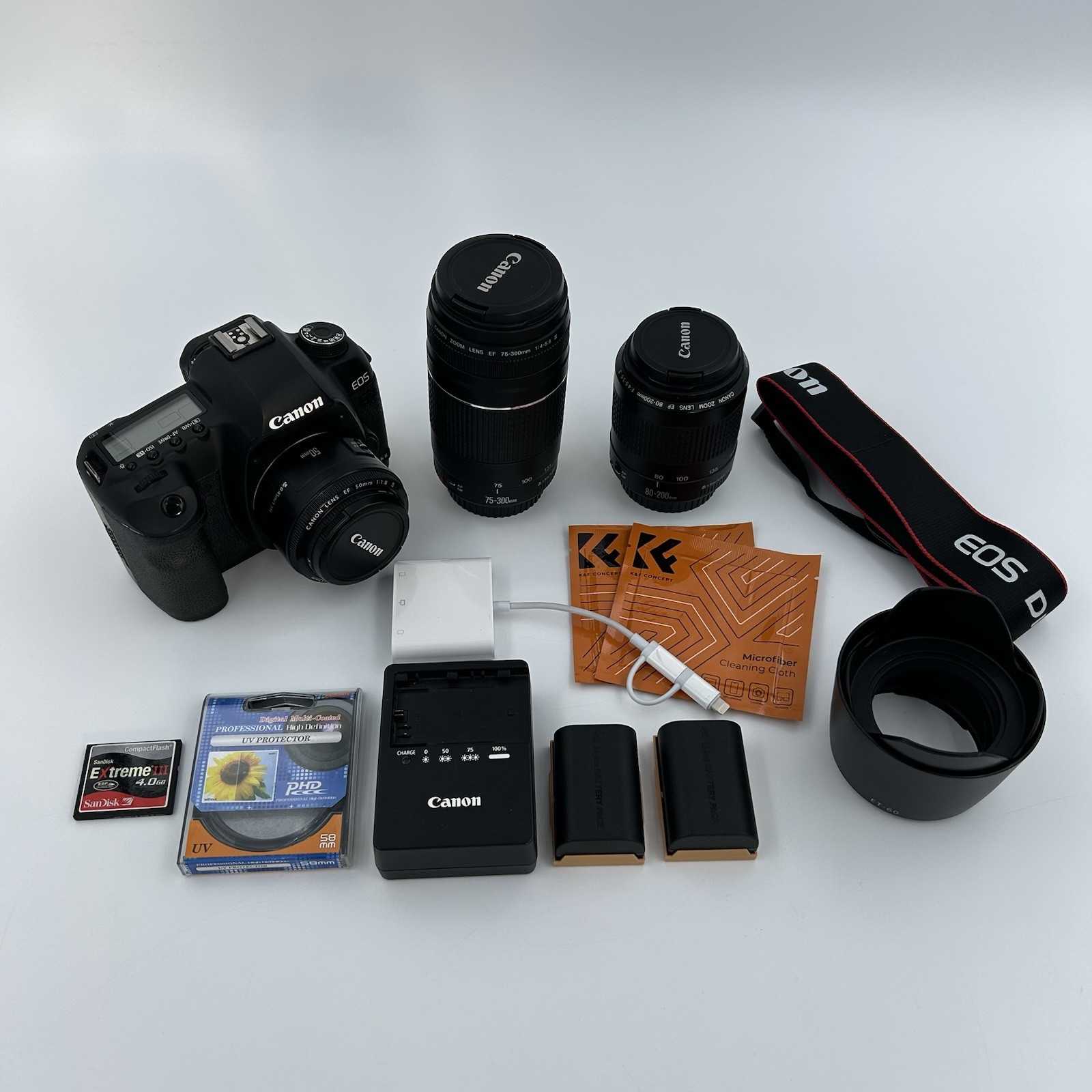 Canon EOS 5D Mark II 21.1MP Digital Camera Bundle 3 Lenses