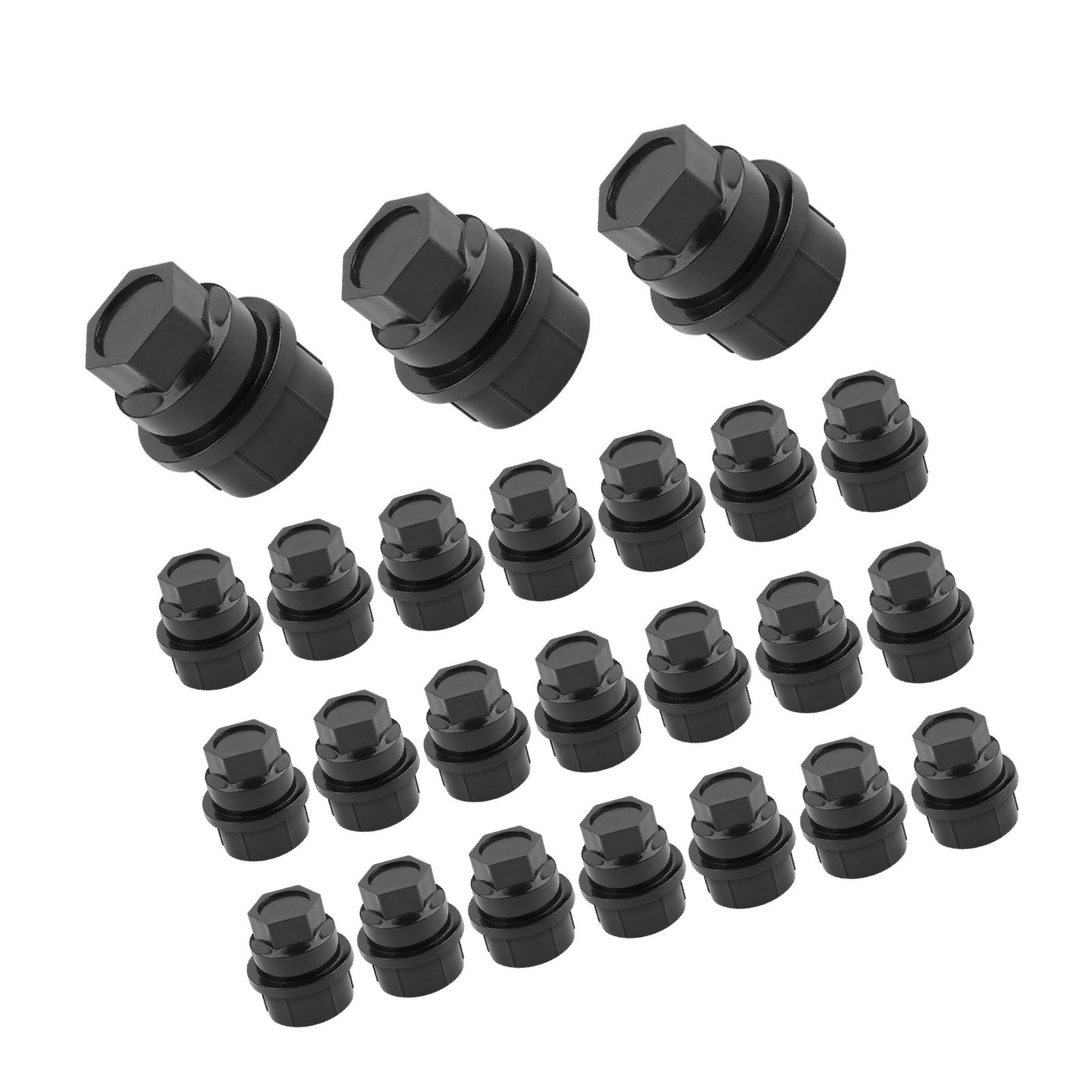 M27x2.0 Lug Nut Covers OEM 15646250 711025,24PCS Car Lug Nut Caps Compatible ...