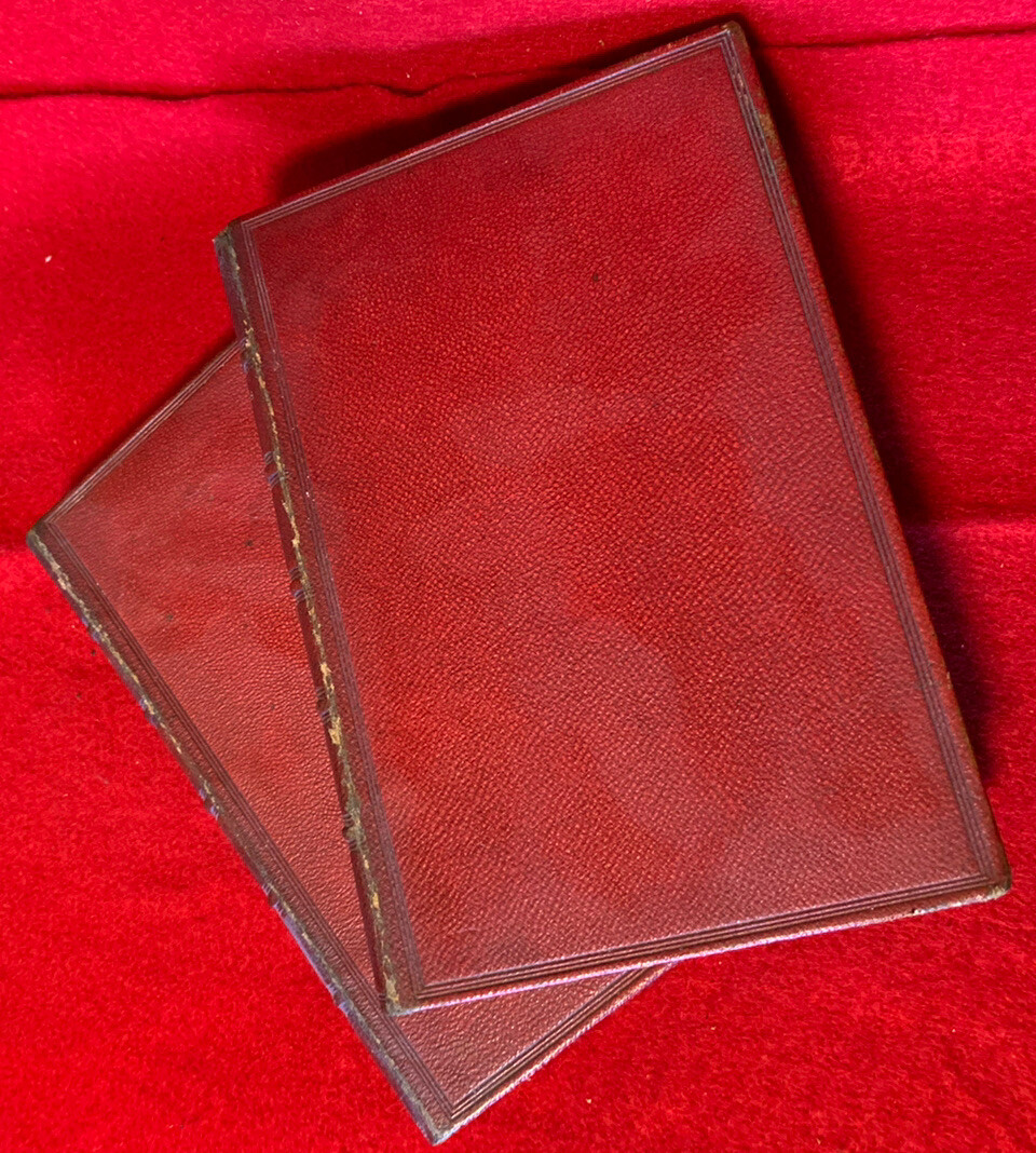 1869 LEATHER BOUND FIRST EDITION 2 VOL. ‘POEMS’ BY MATTHEW ARNOLD LONDON OXFORD