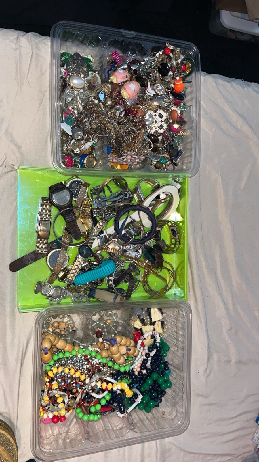 10 Lb. HUGE Assorted Jewelry & Watches Lot - Estate Closeout / Mix- Resell!