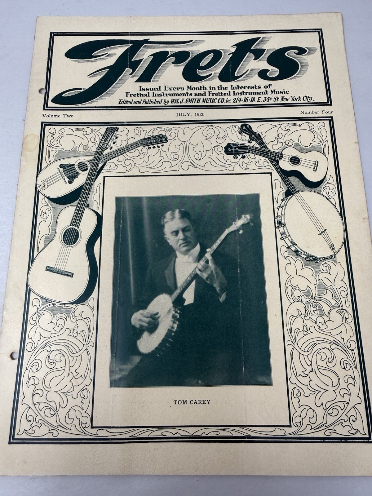 1926 FRETS Magazine Jazz Age Guitar Banjo Mandolin Vintage Vol 2 No 4 - RARE!