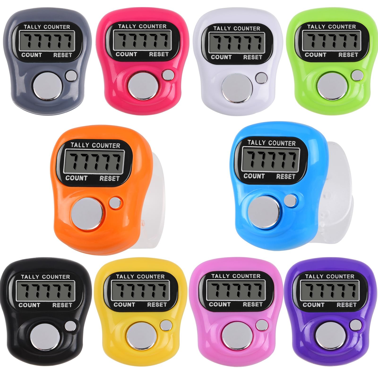 WEIMELTOY Tally Counter 10pc Electronic Finger Digtal Clicker... 