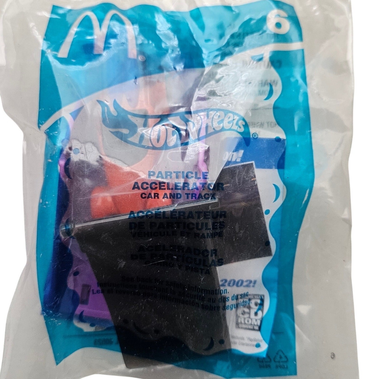 2002 McDonalds Hot Wheels Particle Accelerator 6 New in Package