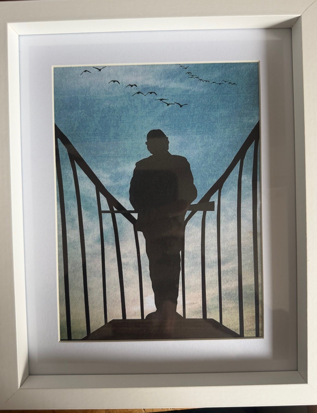 JAWS “50 Years Anniversary” CANVAS PRINT “Quint Waiting” Robert Shaw