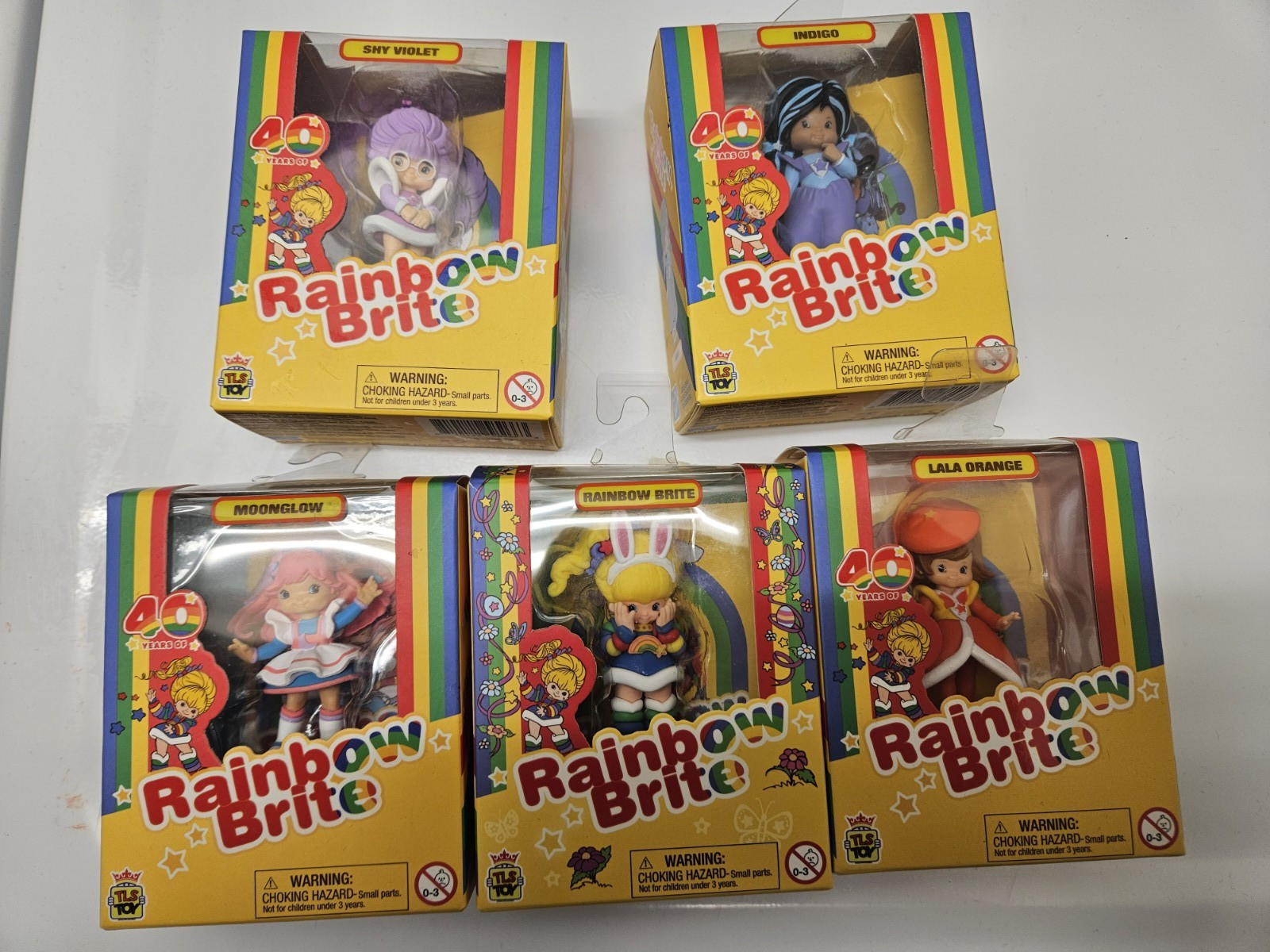 Lot of 5 Rainbow Brite Chibi lot NIB La La Indigo Moonglow Violet Easter