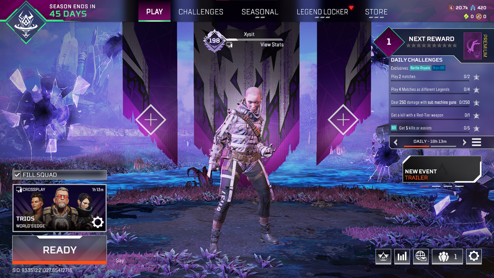 Apex Legends -  acc with heirloom