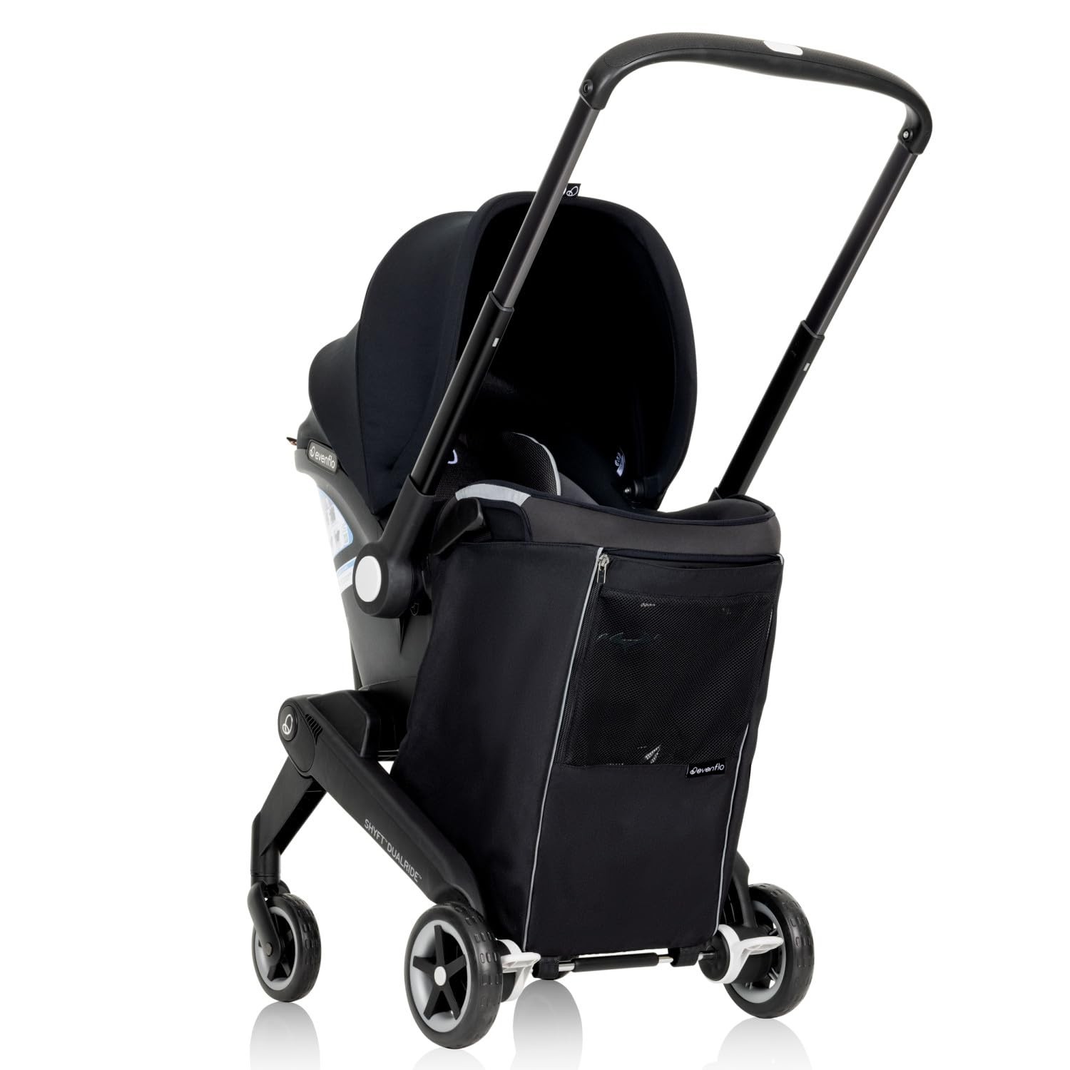 Evenflo Shyft DualRide Carryall Storage Bag Black