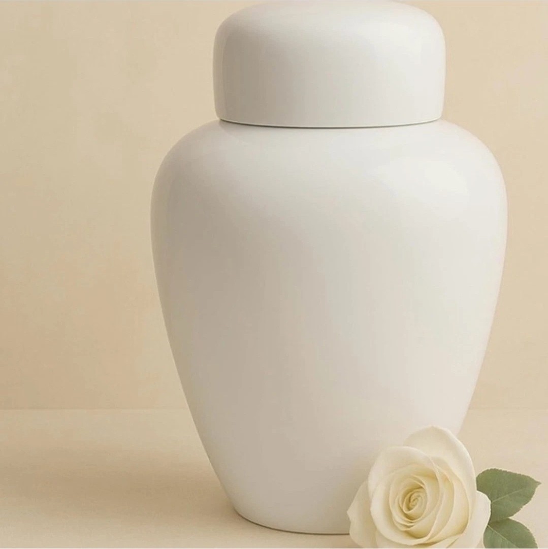 Modern Serenity Ceramic Cremation Urn