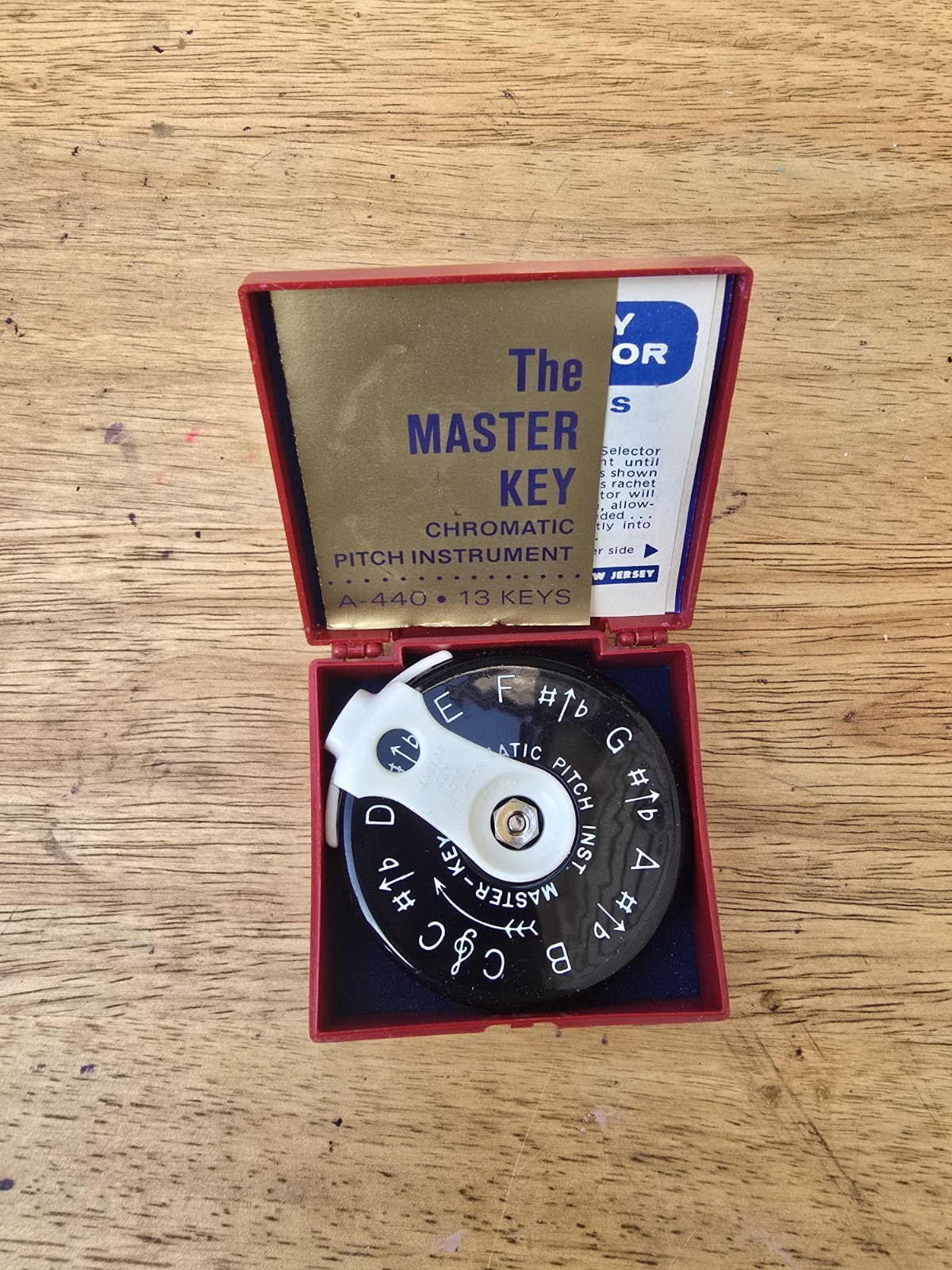 THE MASTER KEY Chromatic Pitch Instrument A-440 • 13 Keys - MK1-S  VGC