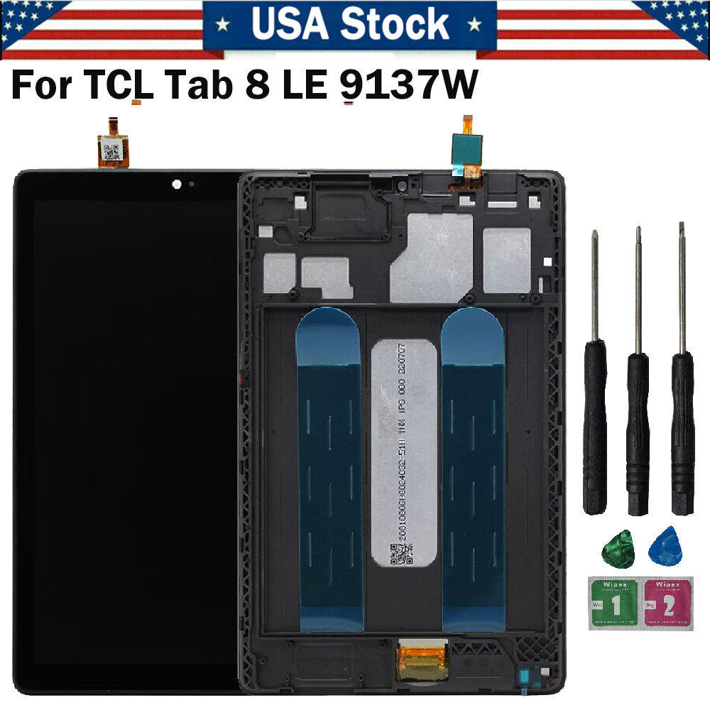 USA For TCL Tab 8 LE (9137W) LCD Display Touch Screen Digitizer Assembly + Frame