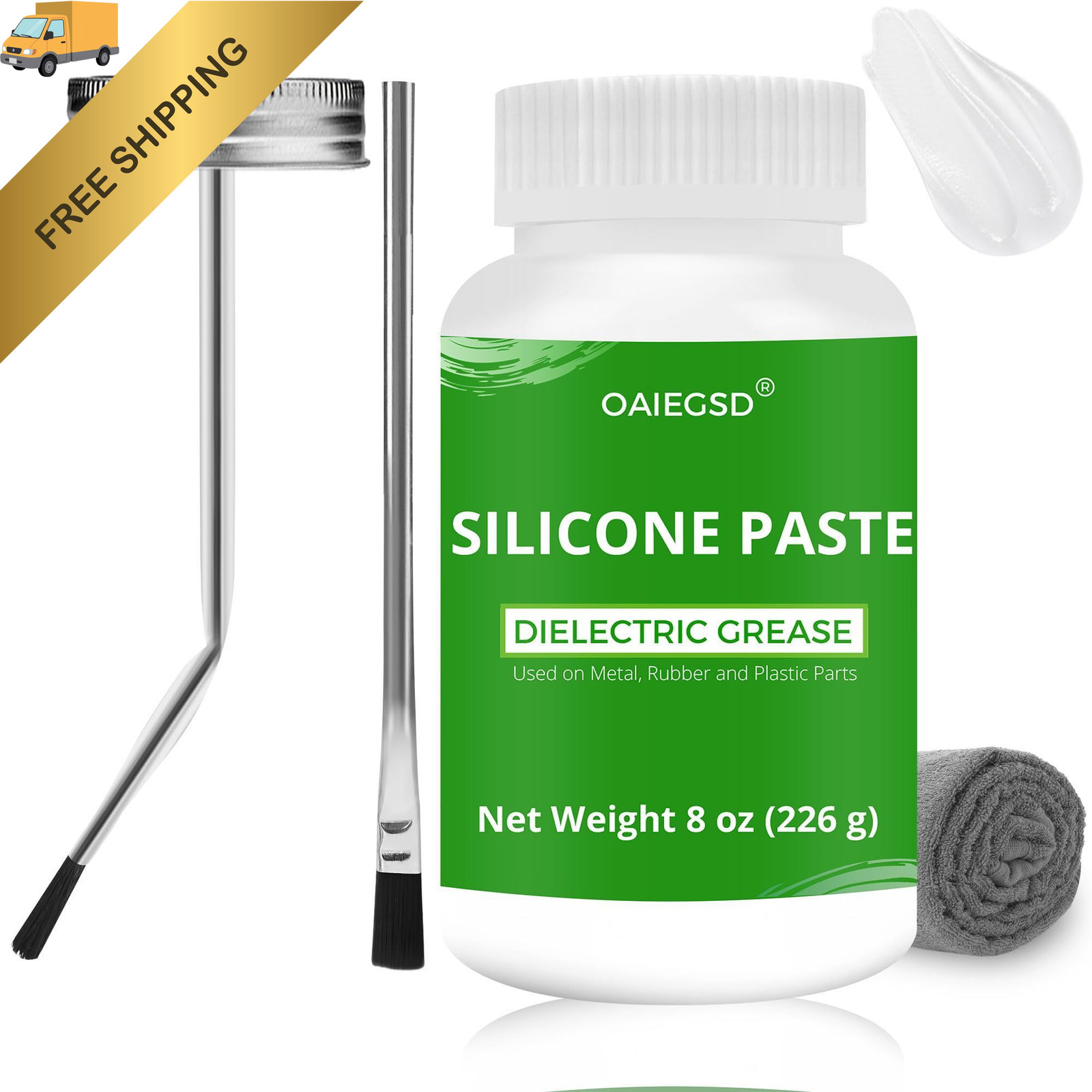 8oz Silicone Paste Automotive & Dielectric Grease for Electrical Connectors... 