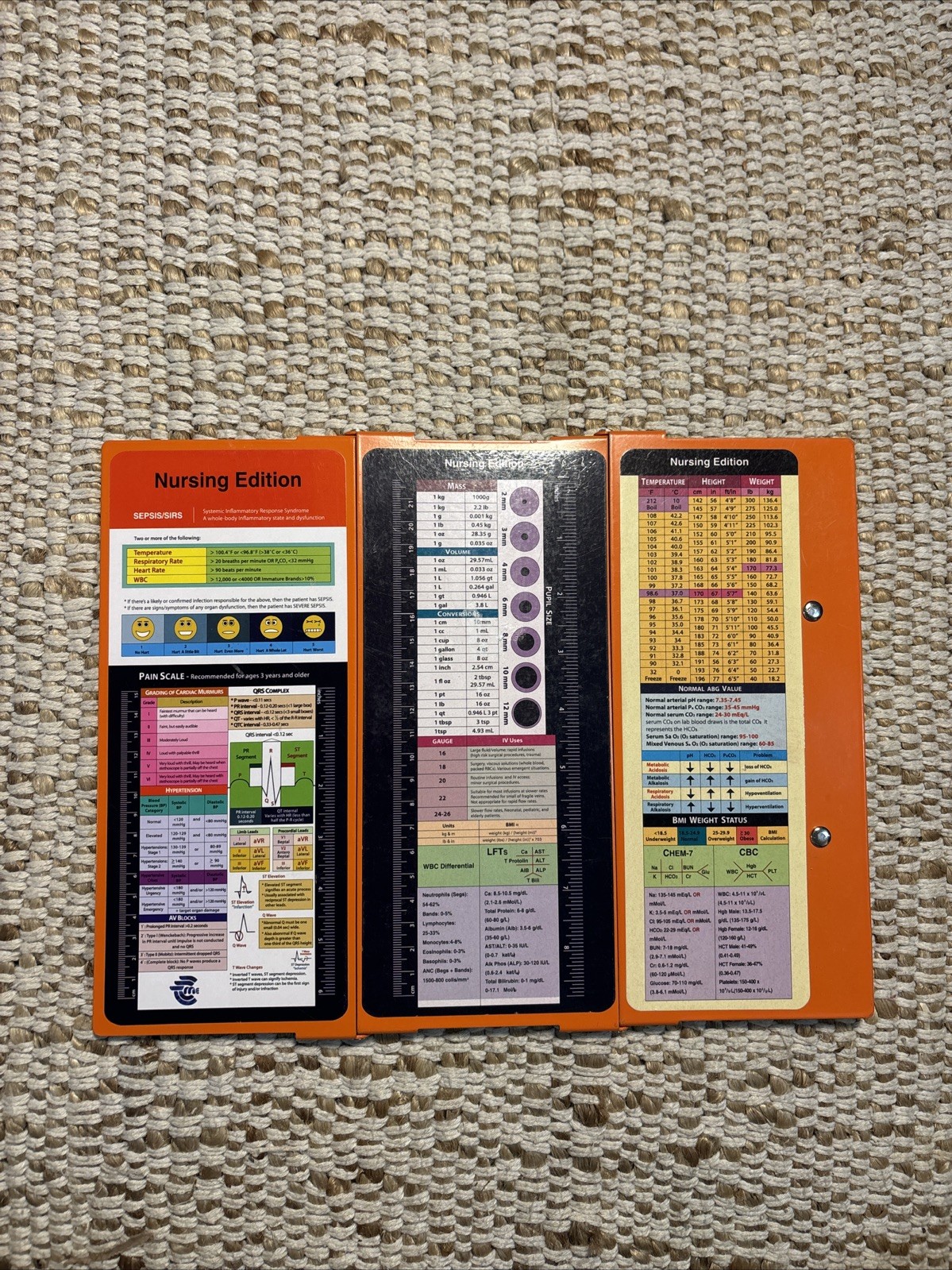 Whitecoat Nurses Edition Reference Bi-fold Clipboard. 2021, Orange. Pre-owned.