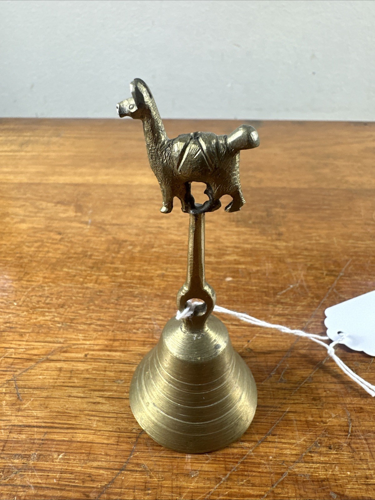 Brass Bell Llama Alpaca Vintage 4" tall x 1 3/4" round