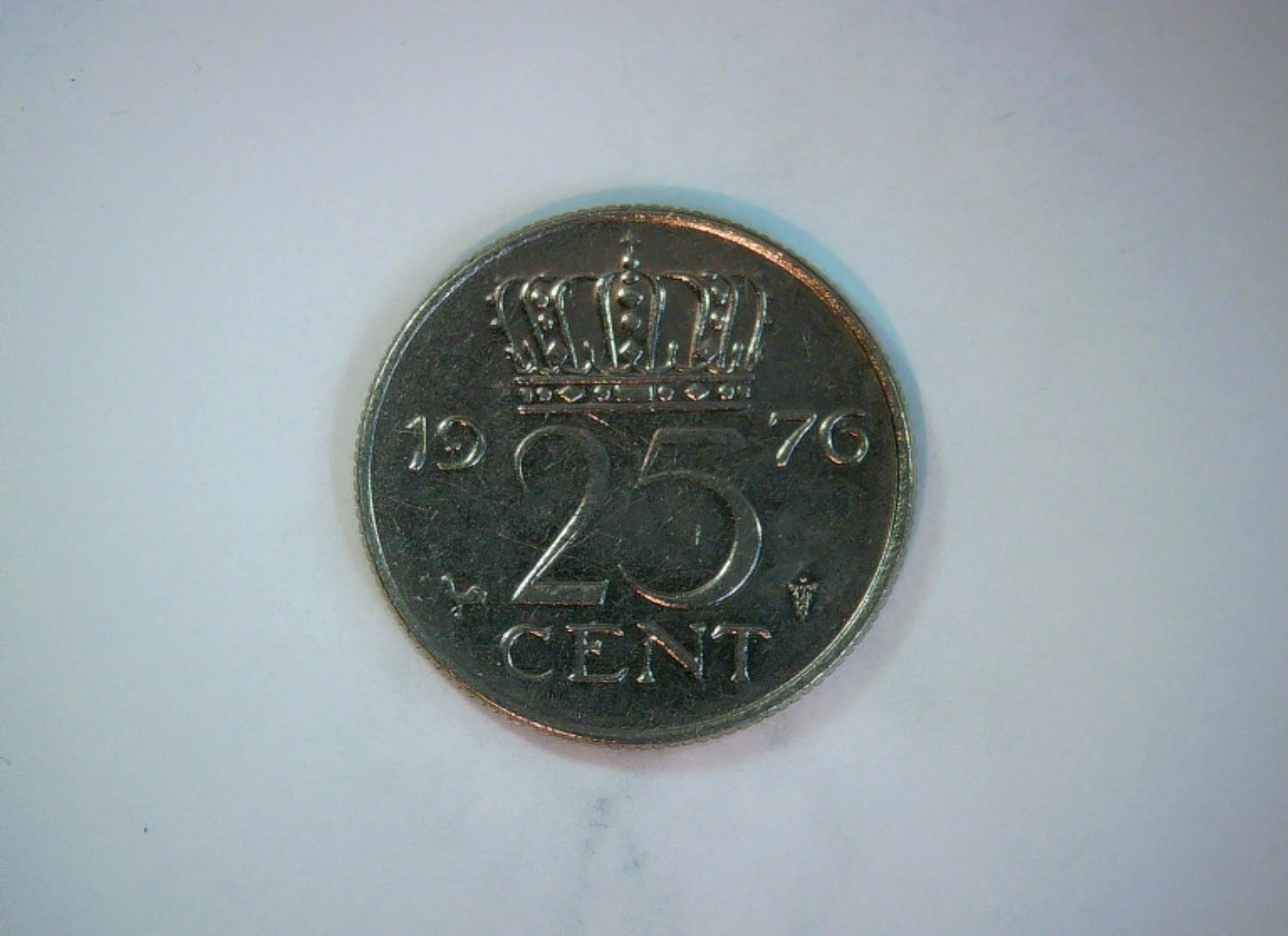 Netherlands 1976 25 Cent Queen Juliana 25 cent Coin