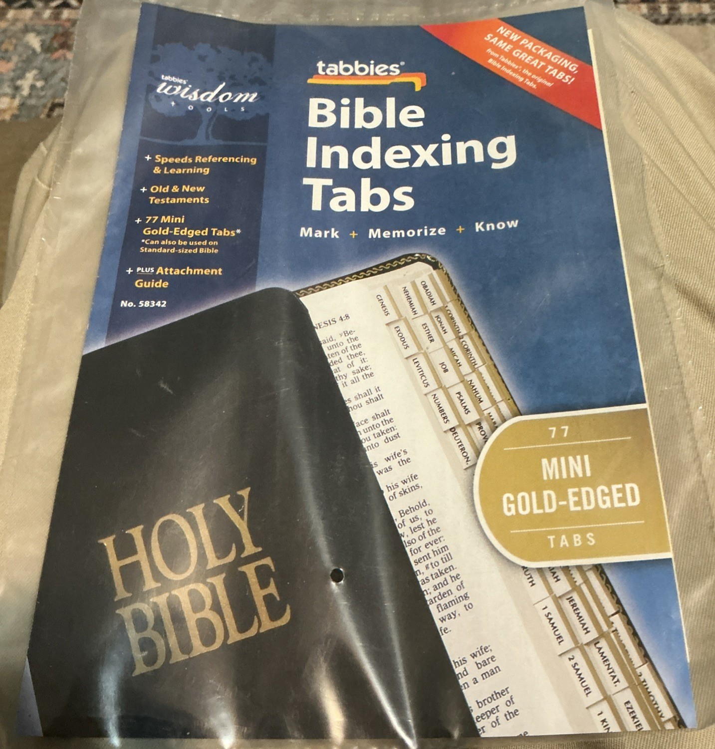 Bible Indexing Tabs New in Package Offers Welcome