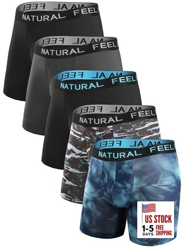  Mens Underwear Coolzone Boxer Briefs X-Large A: 5 Pack Athletic Boxer Briefs