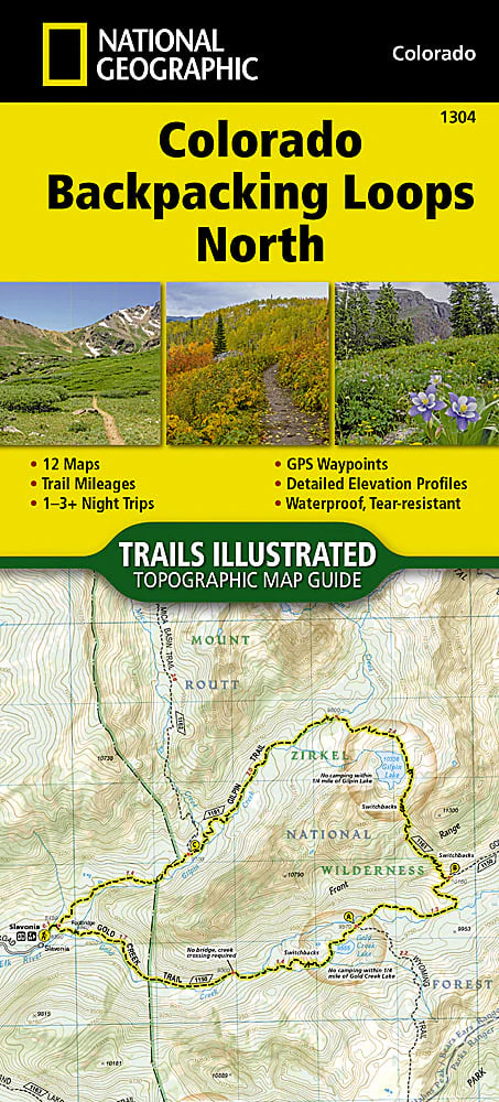 Colorado Backpack Loops North: Map #1304